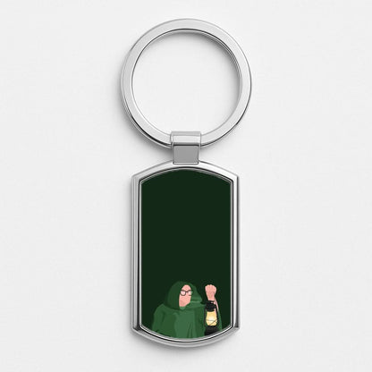 Traitor Alan Silver Metal Keyring