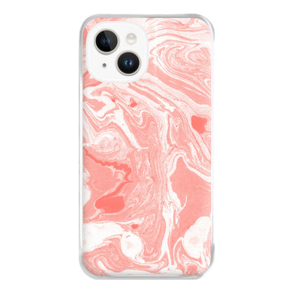 Pink Swirly Marble Phone Case