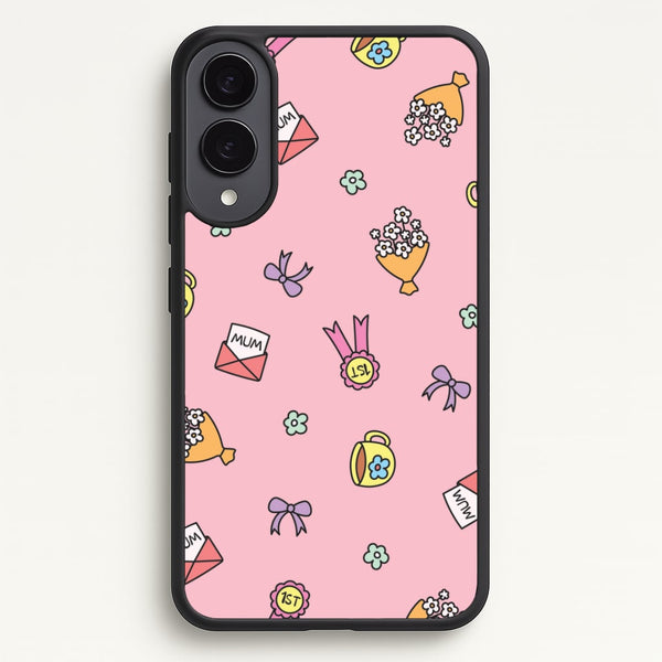 Mum Doodles Pattern Galaxy S25 Edge Case