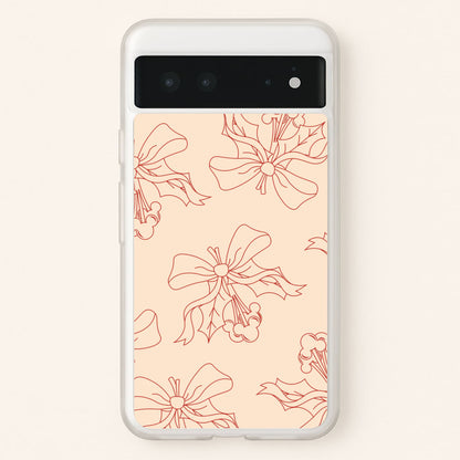 Cartoon Mouse Holly Pattern Google Pixel 6 Case