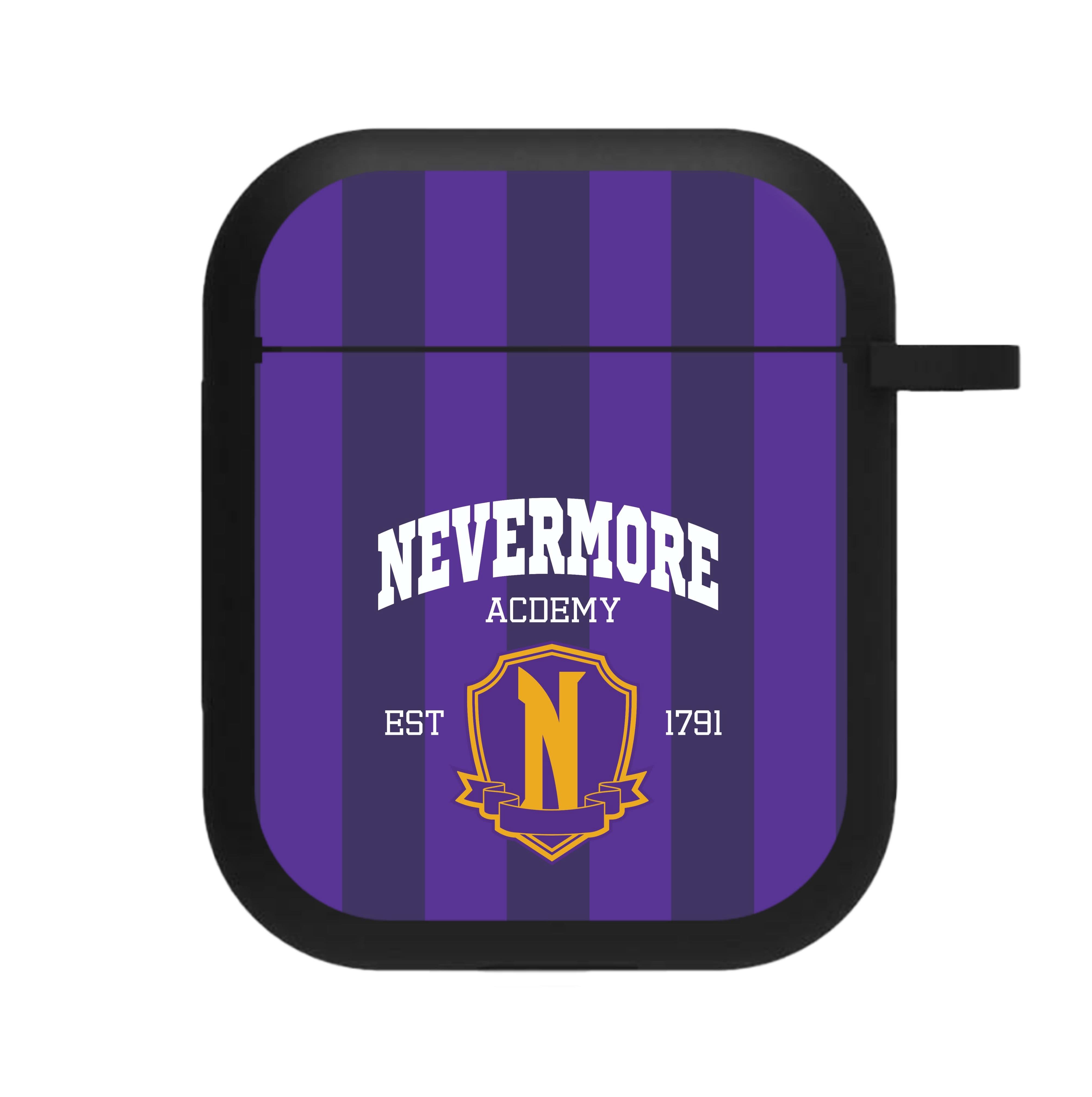 Addams Academy Purple AirPods Case
