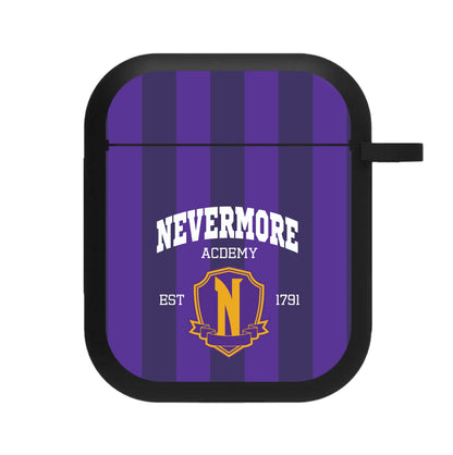 Addams Academy Purple AirPods Case