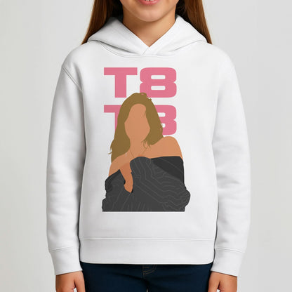 T8 Pink  Girls Hoodie