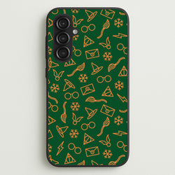Christmas Wizard Icons Pattern Galaxy S23FE Case