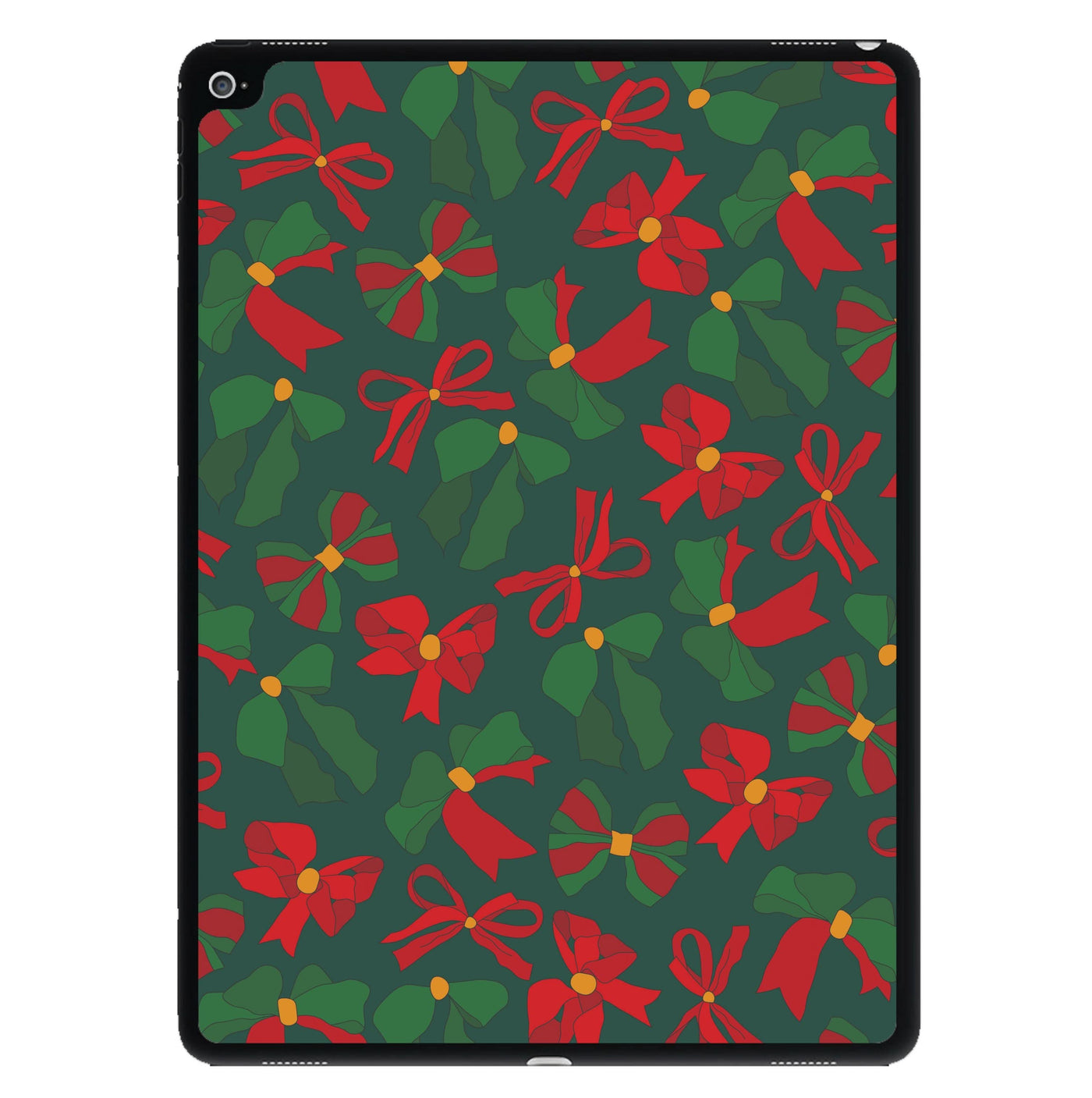 Green And Red Pattern iPad Case