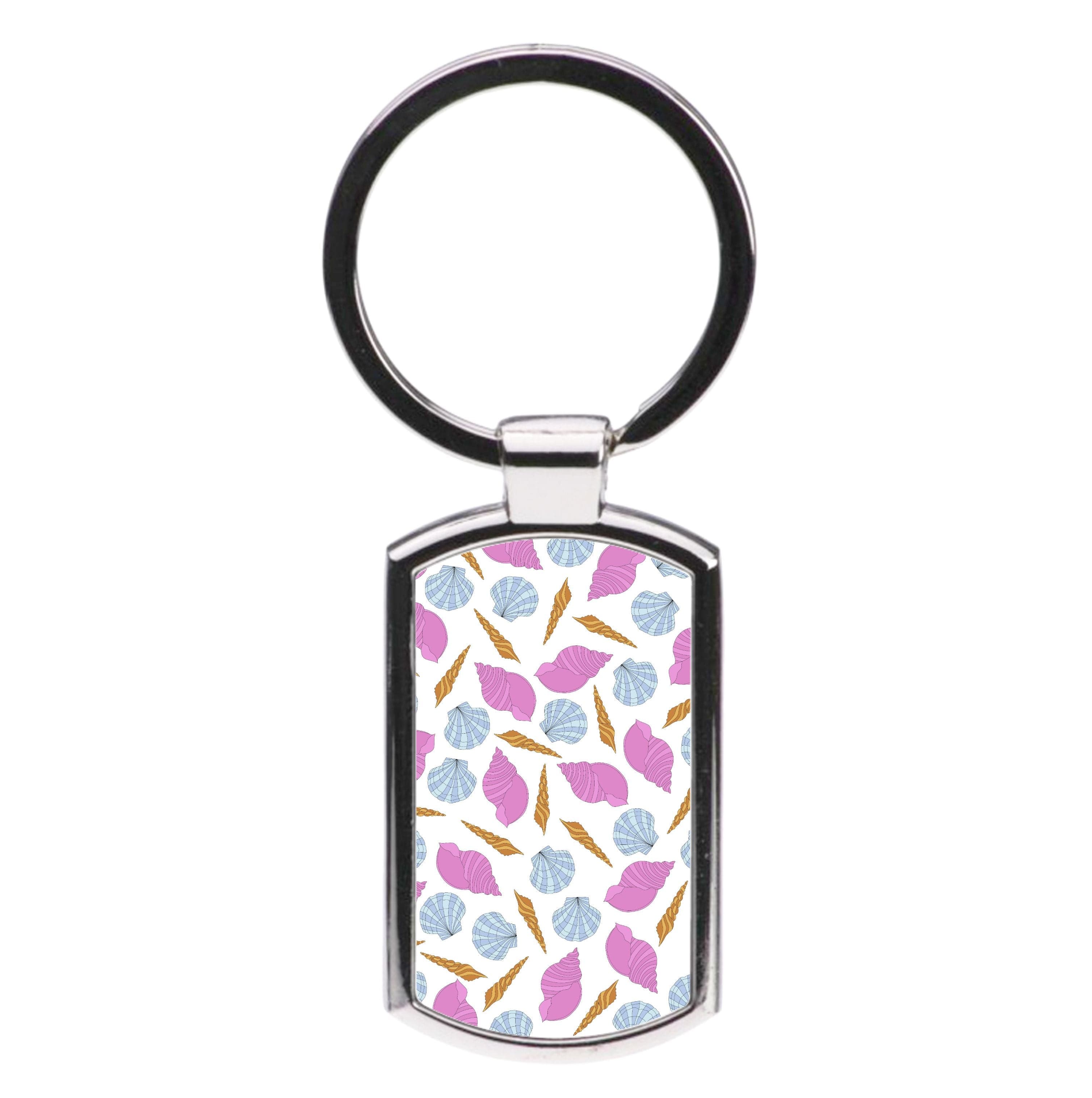 Seashells Pattern 10 Luxury Keyring