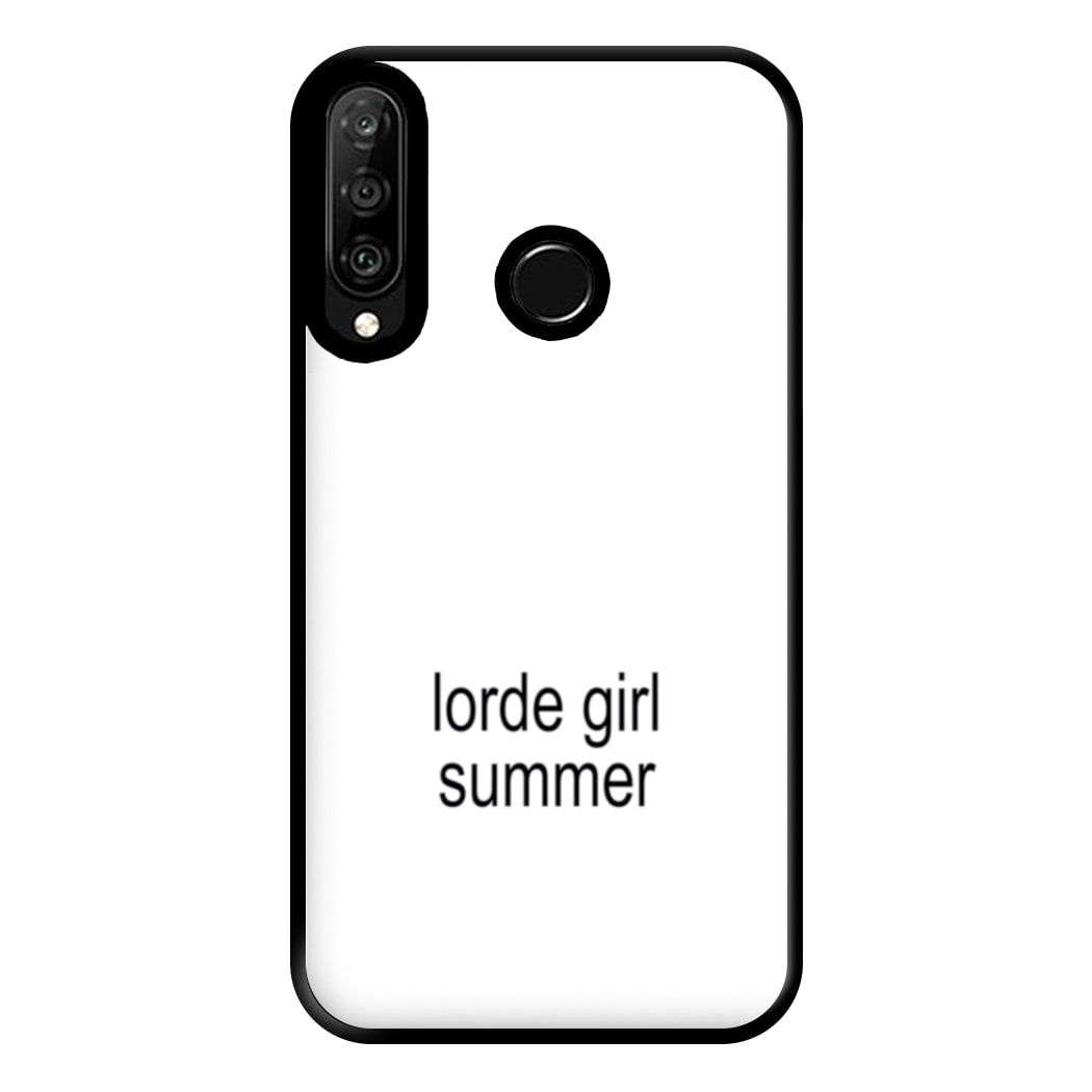 Lorde Girl Summer Huawei P30 Lite Case
