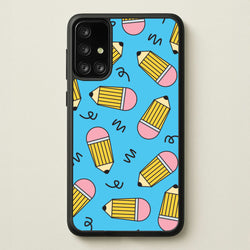 Pencils And Scribbles Pattern Galaxy A71 Case