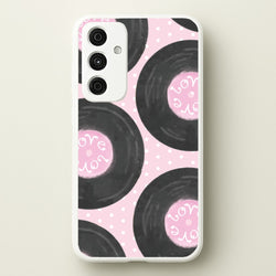 Thrifted Vinyl Polka Pattern Galaxy A55 Case