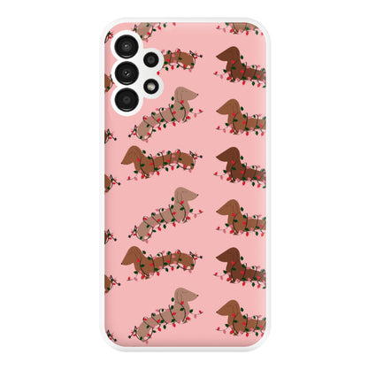 Dachshund Christmas Pattern Phone Case