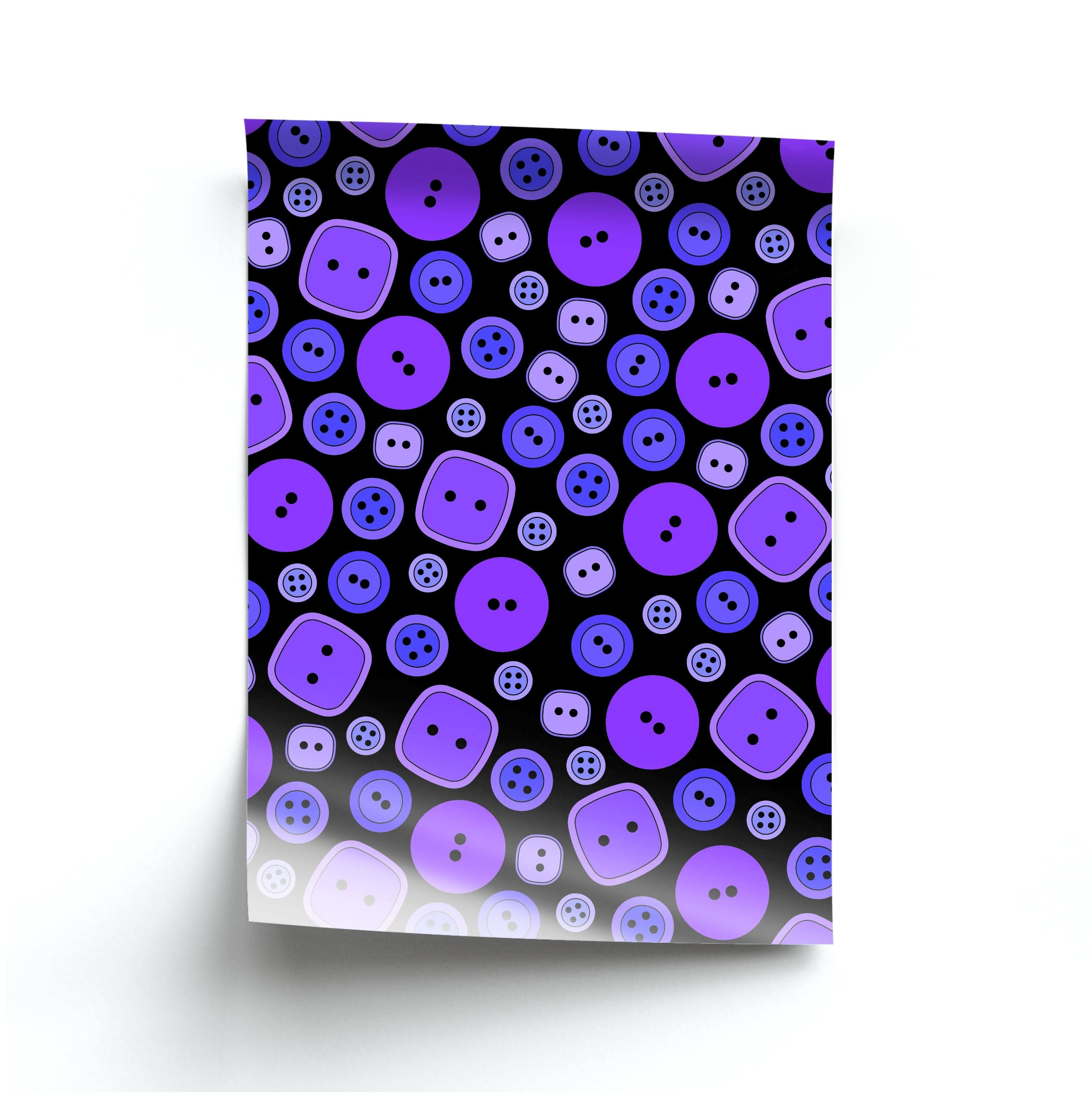 Button Pattern Poster