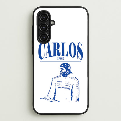 Carlos White And Blue Galaxy A16 Case