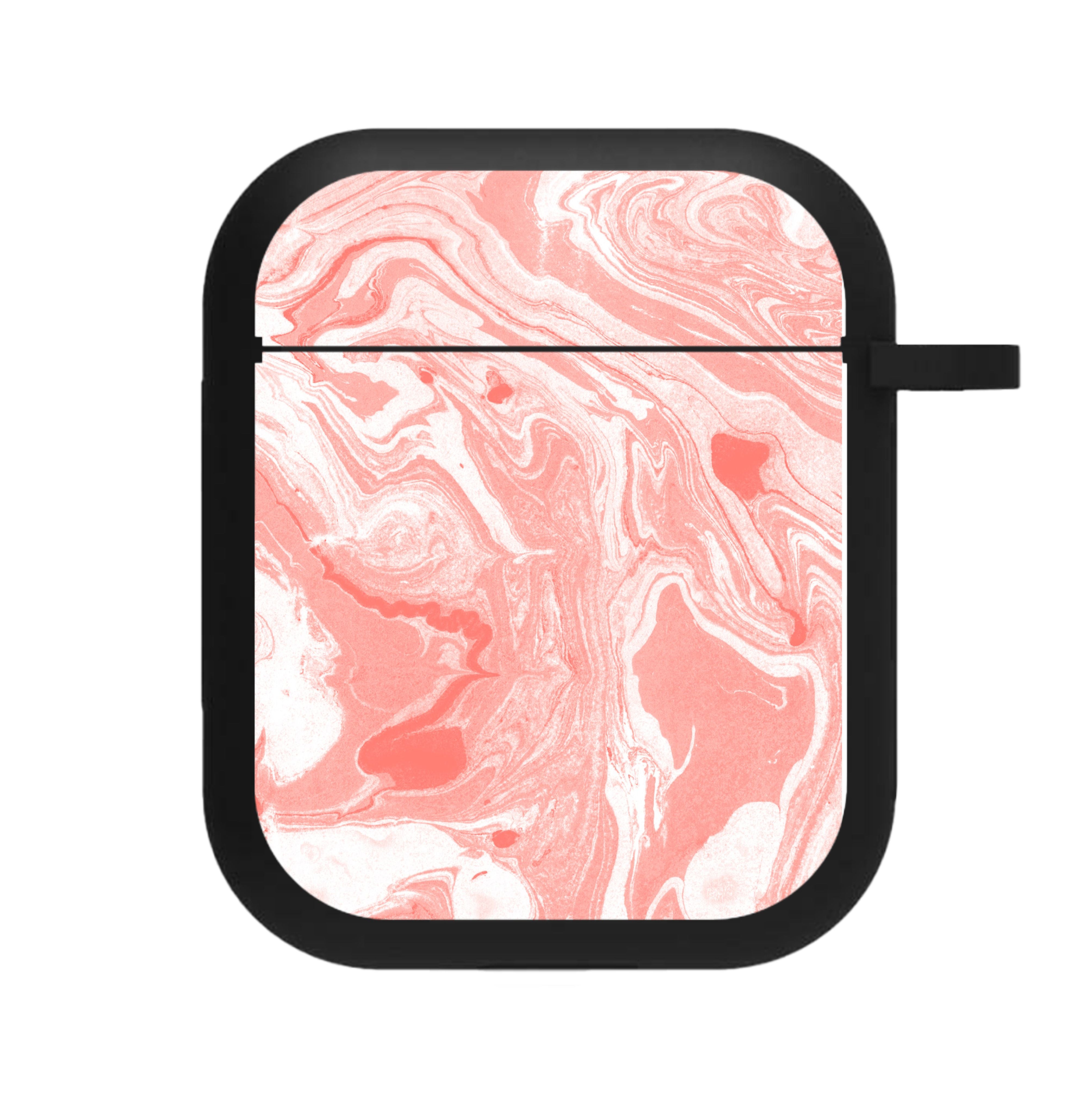 Pink Swirly Marble AirPods Case