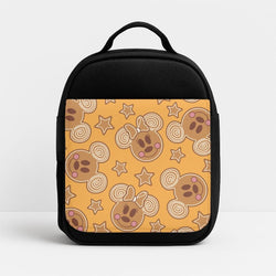 Cartoon Mouse Gingerbread Pattern Insulated Lunch Bag