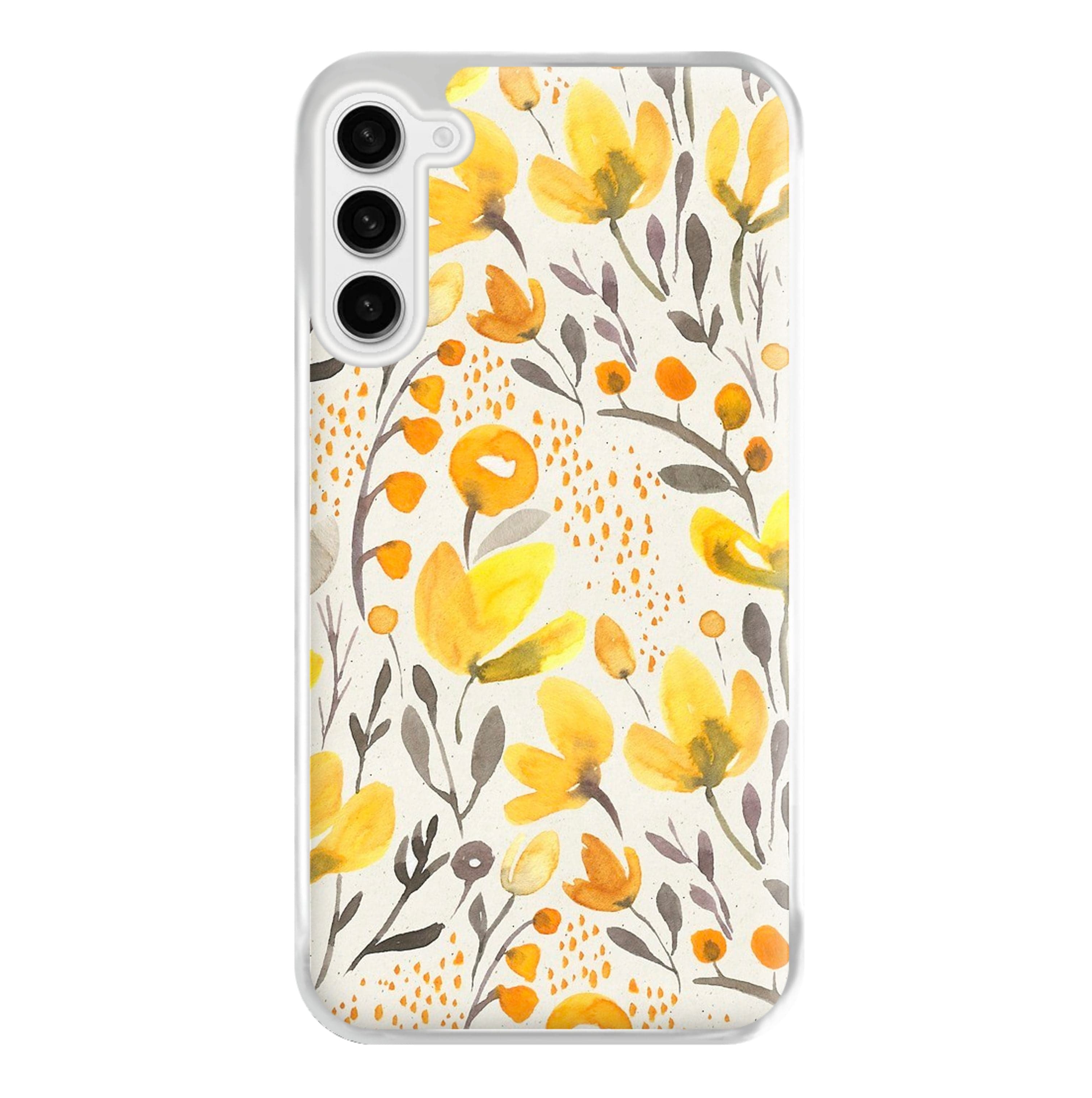 Yellow Field Floral Phone Case