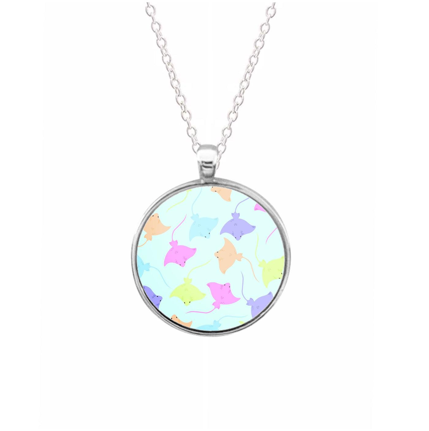 Multi Coloured Sting Ray Pattern - Sealife Necklace