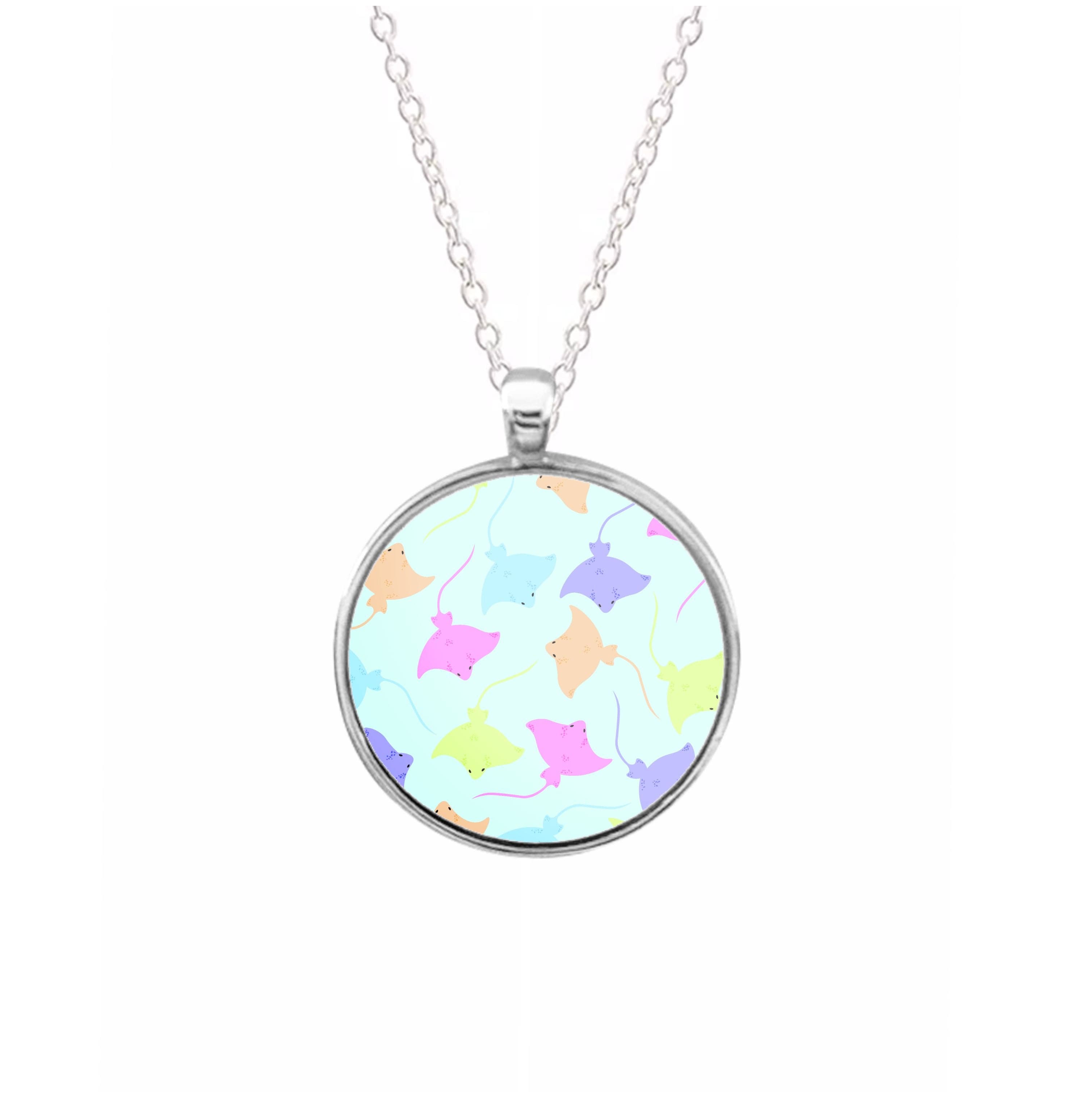 Multi Coloured Sting Ray Pattern - Sealife Necklace