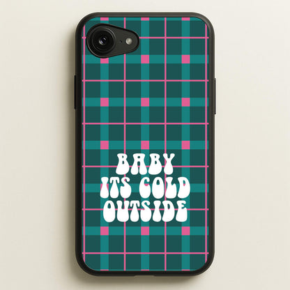 Baby It's Cold Outside Tartan iPhone 16e Case