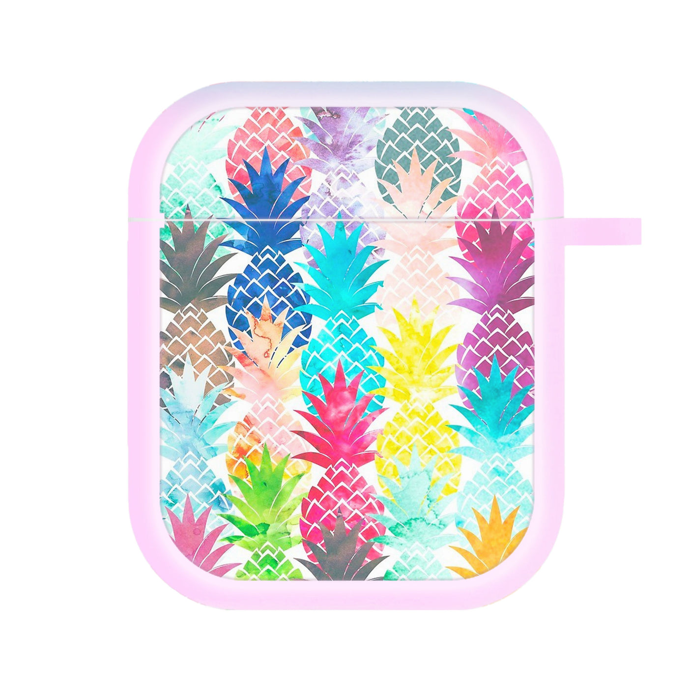 Watercolour Pineapple Pattern AirPods Case