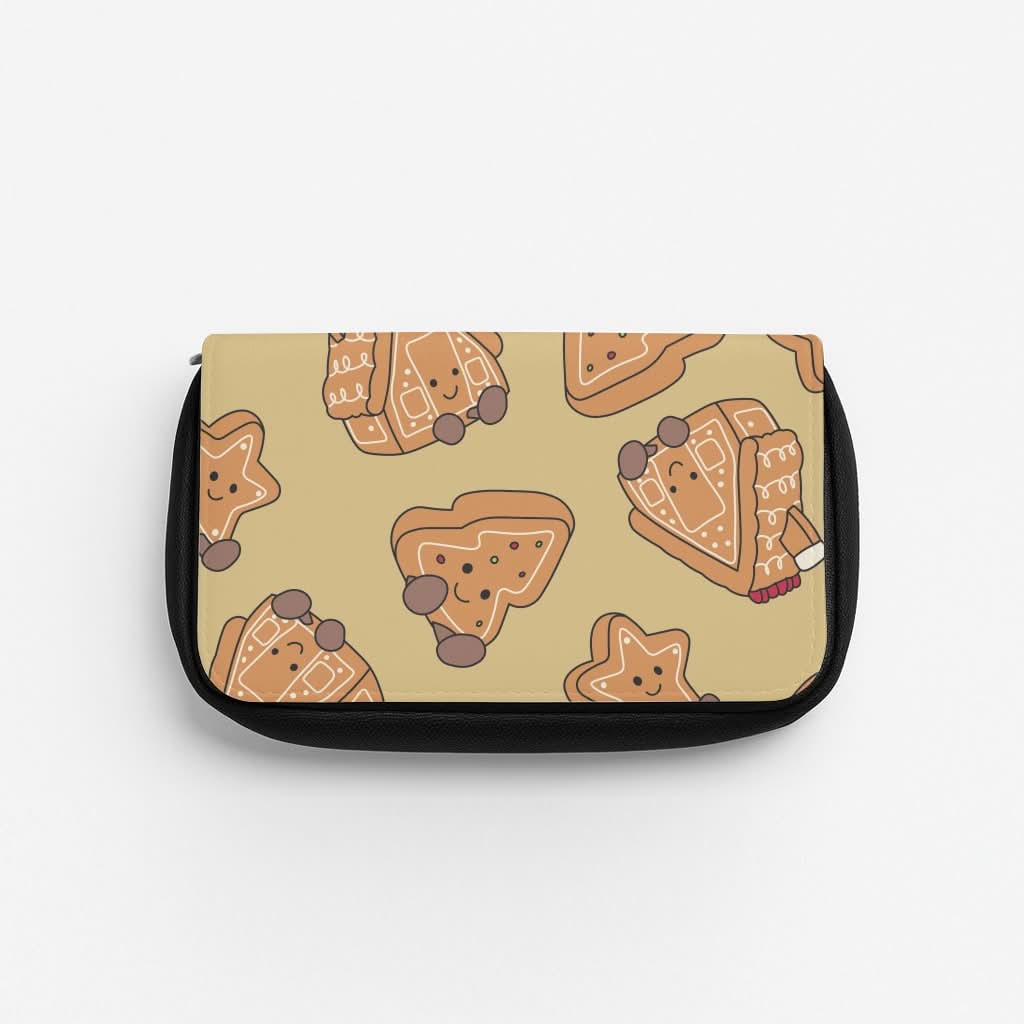 Gingerbread Plushies Pattern Pencil Case