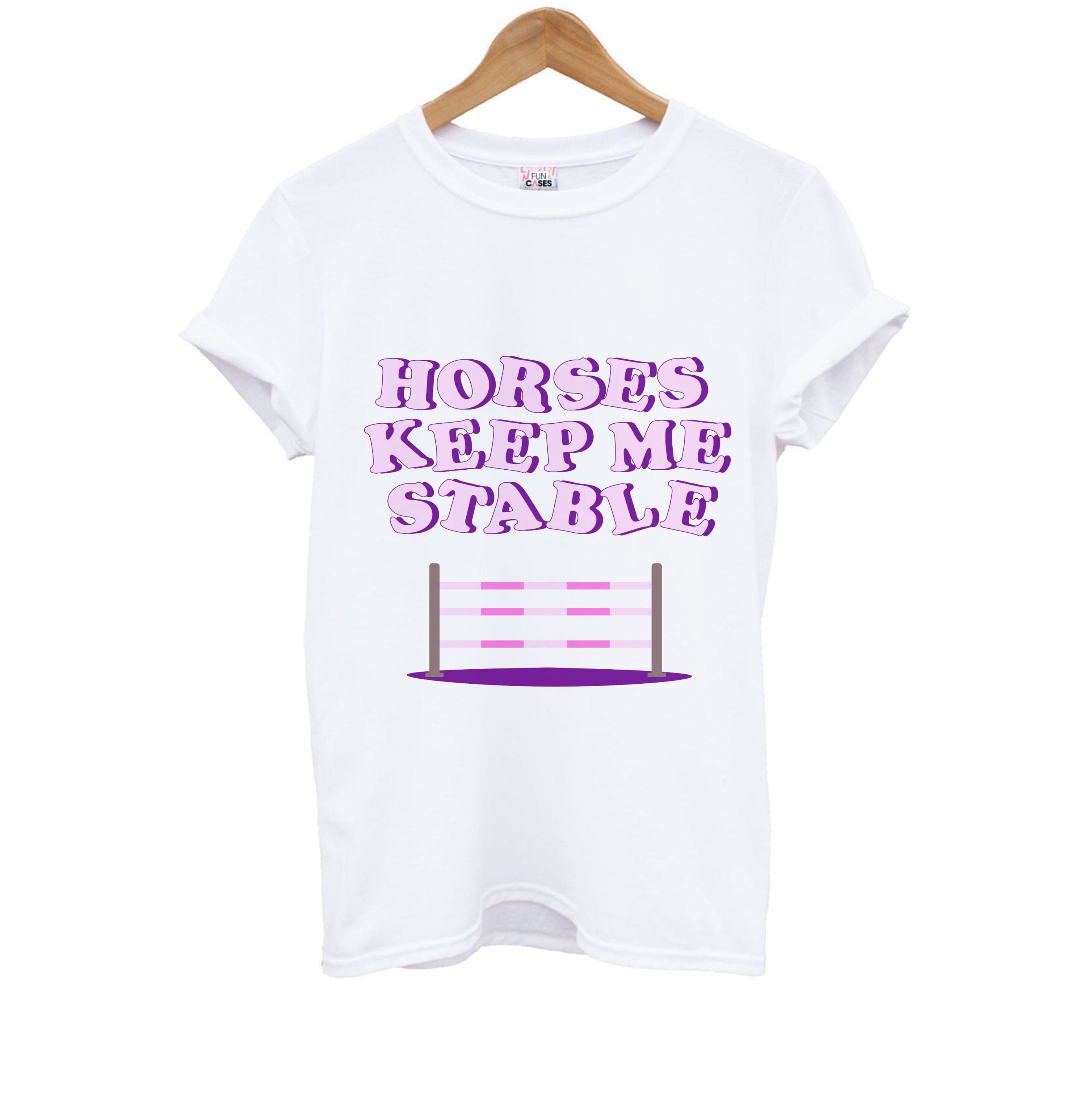 Horses Keep Me Stable - Horses Kids T-Shirt