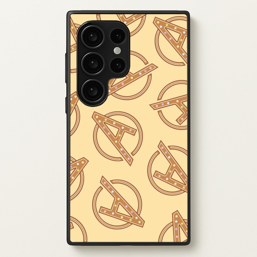 Superhero Team Gingerbread Pattern Galaxy S24 Ultra Case