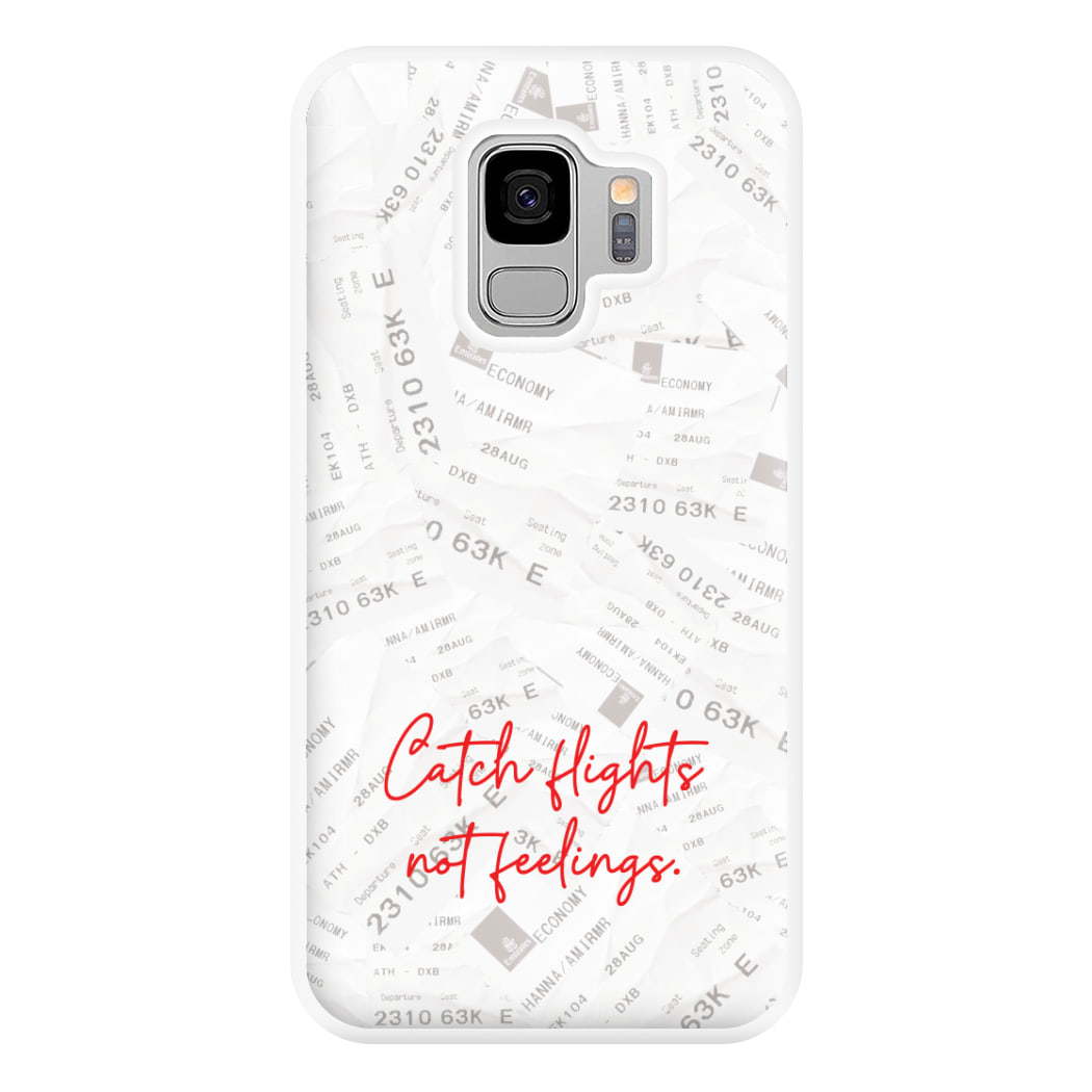 Catch Flights Not Feelings Collage Galaxy S9 Plus Case