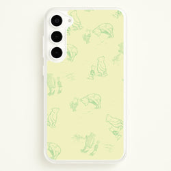 Sketched Winnie Pattern Galaxy S23 Case