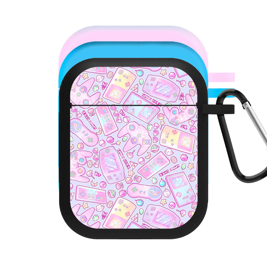 Power Up, Gaming Pattern AirPods Case