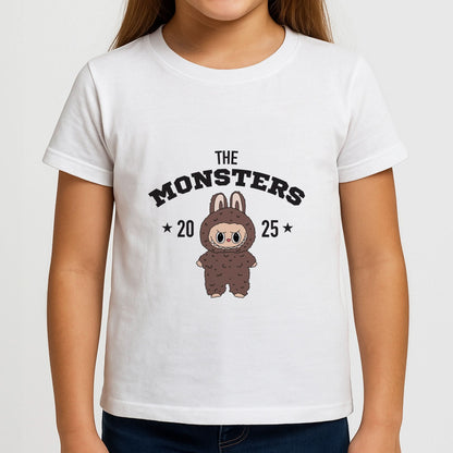 Cute Monster 2025 Biege Girls T-Shirt