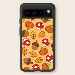 Cartoon Autumn Icons Pattern Google Pixel 8 Pro Case