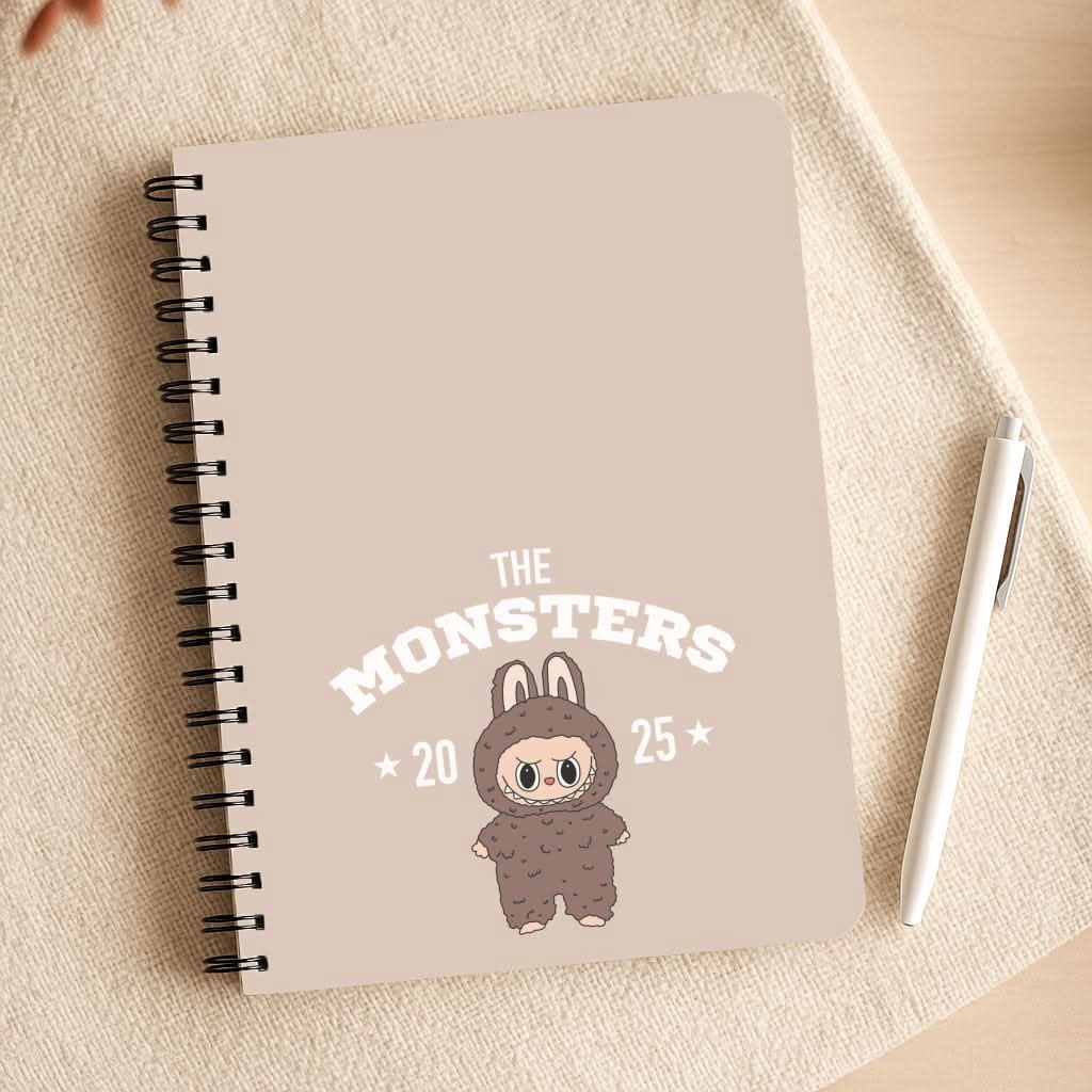 Cute Monster 2025 Biege Notepad
