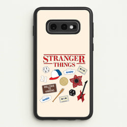 Stranger Things Cartoon Icons Galaxy S10e Case