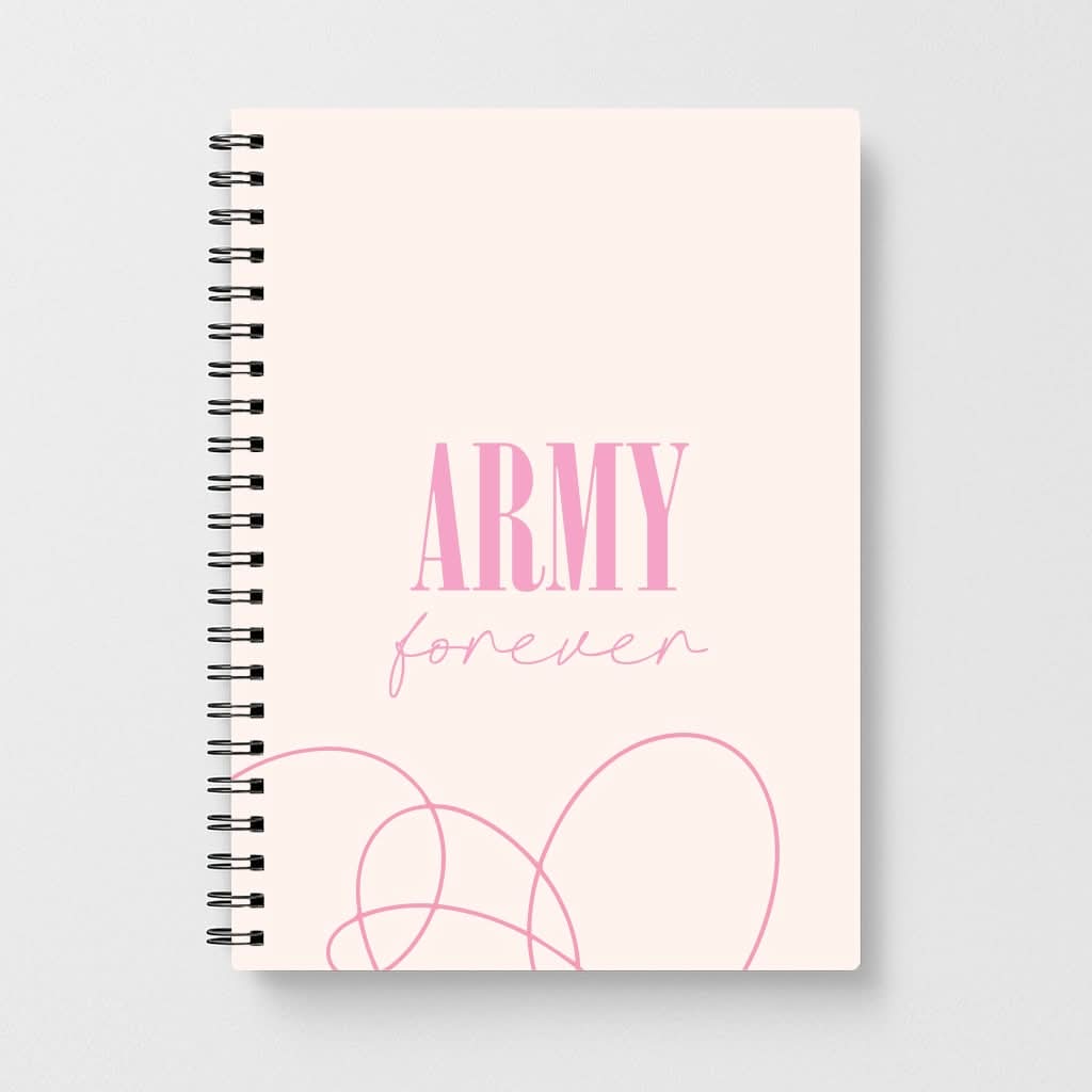 Army Forever Pink Notebook