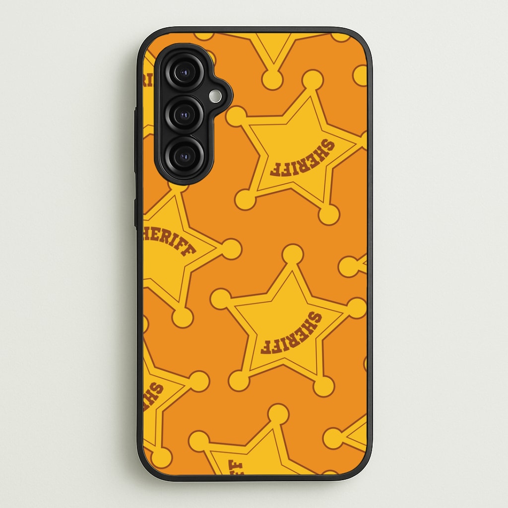 Sheriff Badge Pattern Galaxy A14 Case