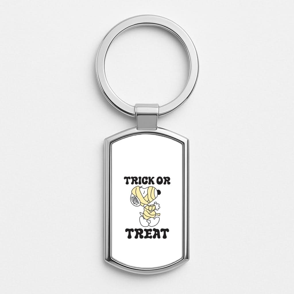 Trick Or Treat Cartoon Beagle Luxury Keyring