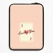 Lucky You Card Laptop Sleeve 1