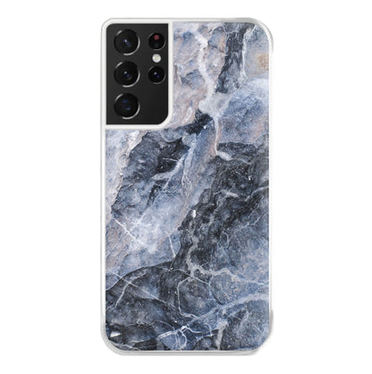 Grey and White Marble Phone Case