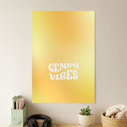 Gemini Vibes Gradient Zodiac Poster