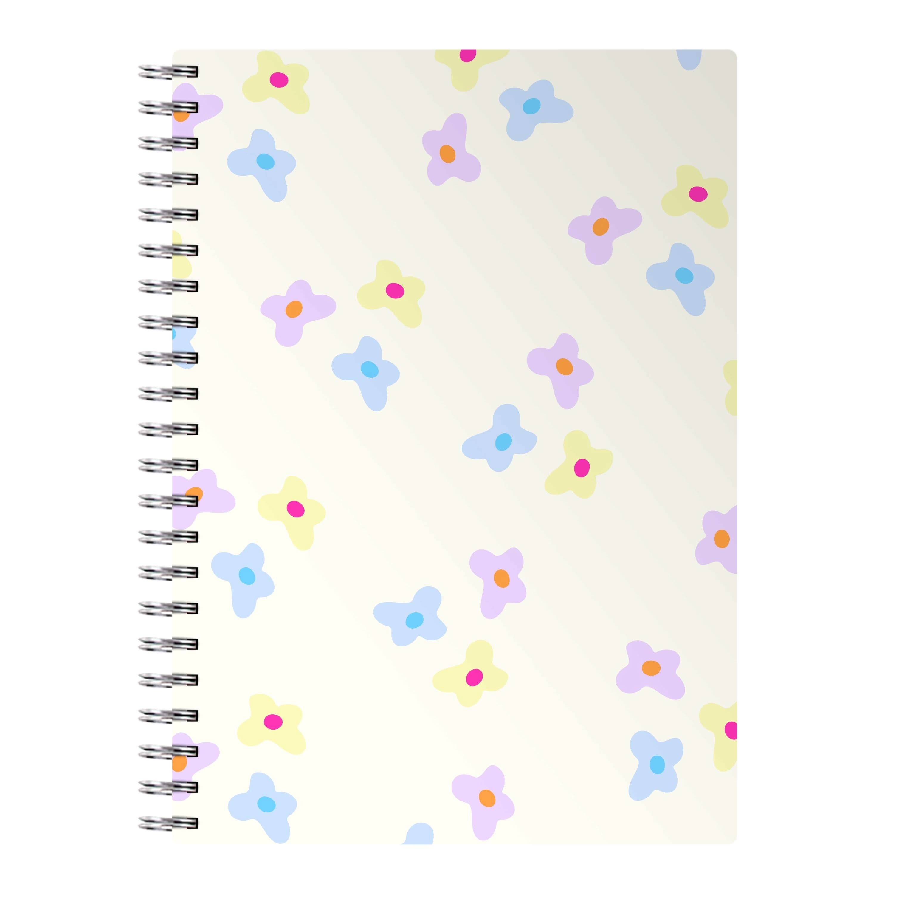 Pastel Flowers Pattern Notebook