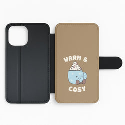 Hot Cocoa Plush Quote Flip Phone Case
