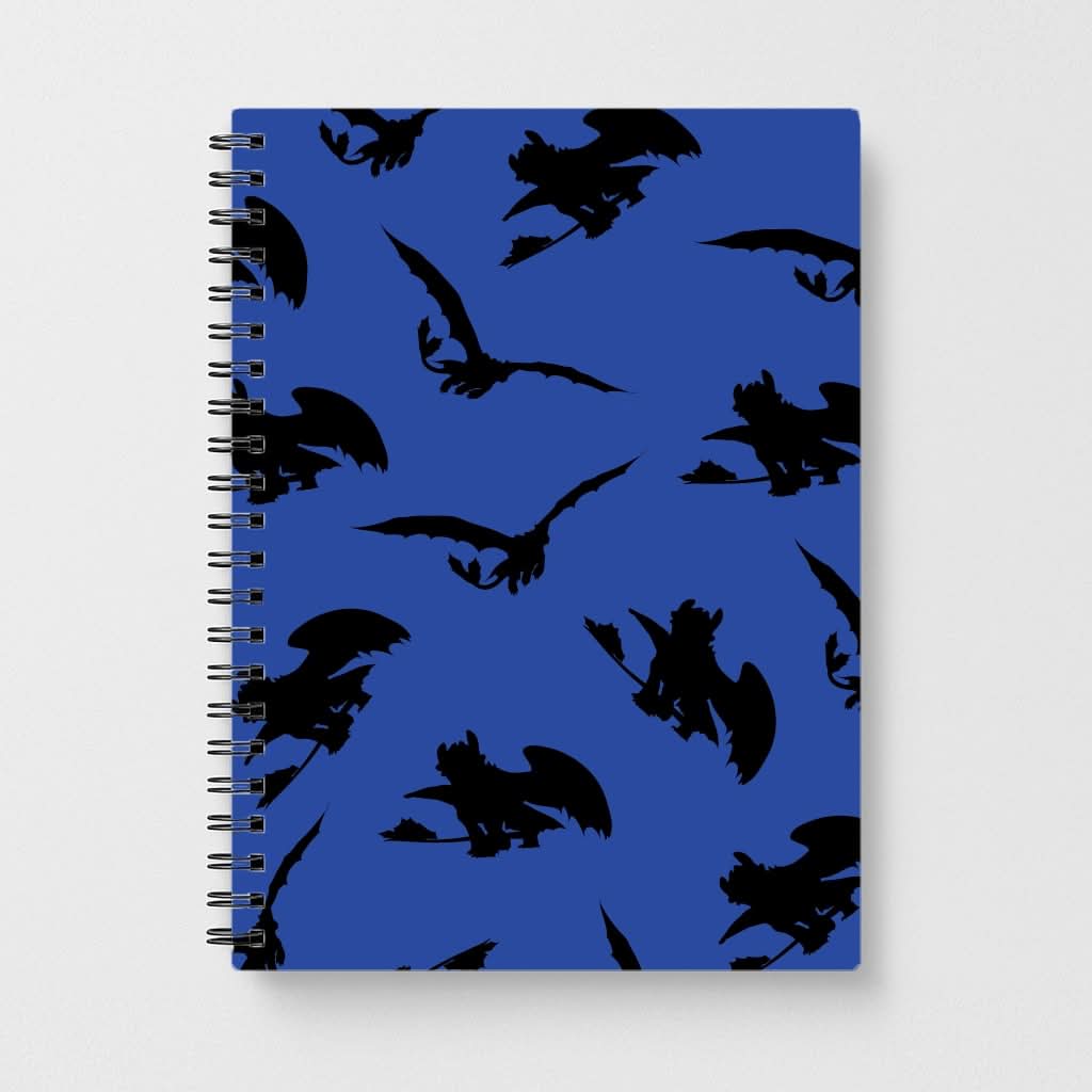 Dragon Silhouettes Pattern Notebook