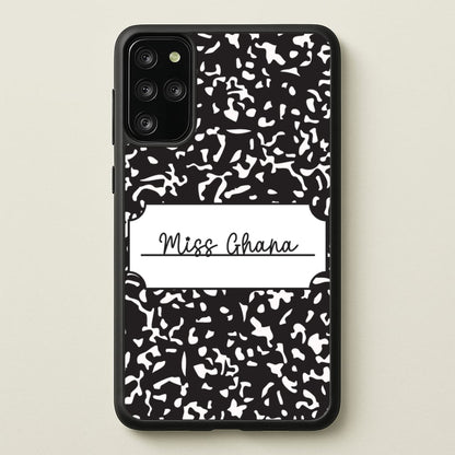Personalised School Notebook Galaxy S20 Plus Case