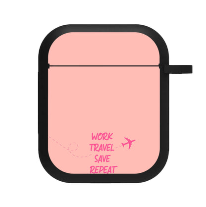 Work Travel Save Repeat - Travel AirPods Case