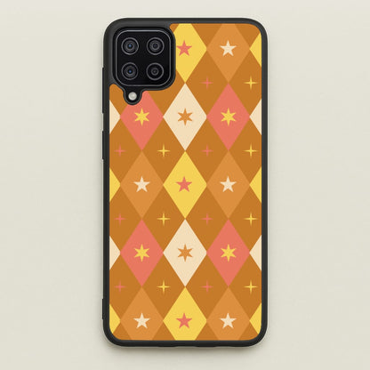 Retro Christmas Argyle Pattern Galaxy A12 Case