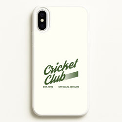Official Cricket Club iPhone XS Max Case