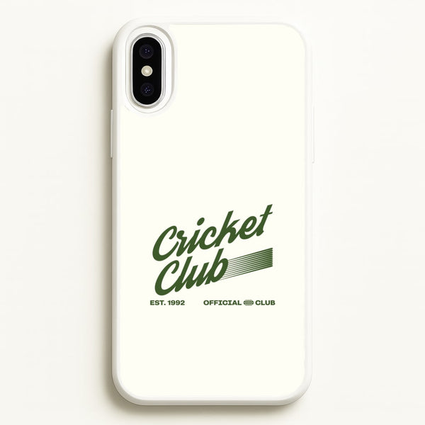 Official Cricket Club iPhone XS Max Case