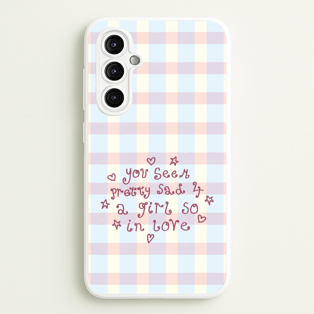 Dreamy Plaid Galaxy A14 Case