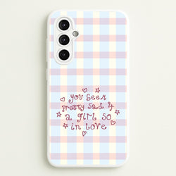 Dreamy Plaid Galaxy A14 Case
