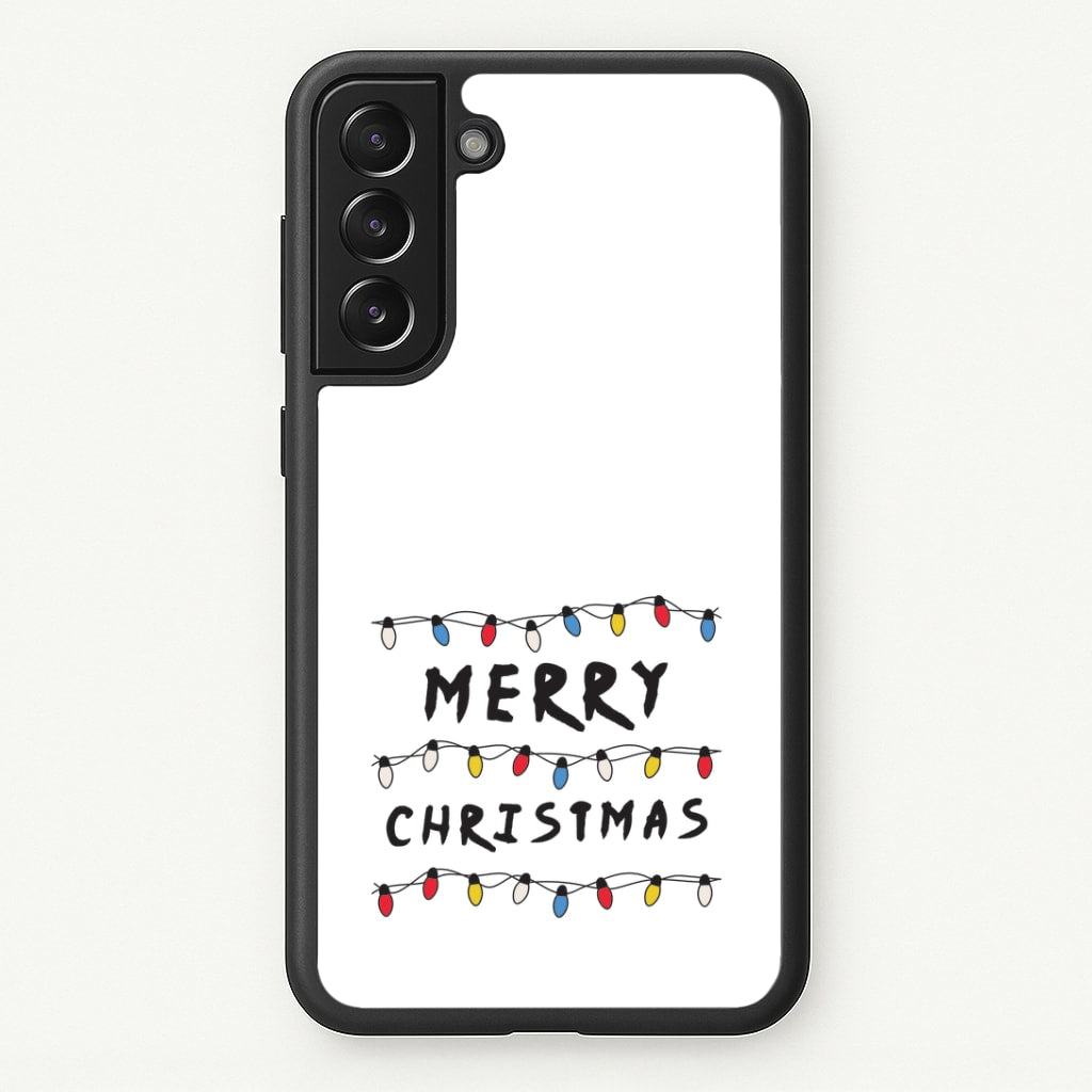 Merry Christmas String Lights Galaxy S22 Case